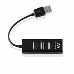 Hub USB Ewent 4 puertos - USB 2.0 · negro