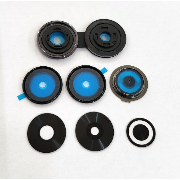 Cristal de camara para Xiaomi Poco M6 4G con marco negro calidad premium
