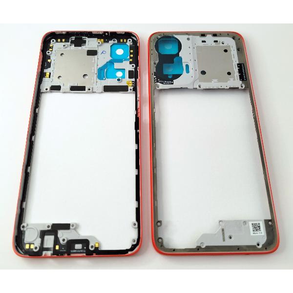 Carcasa o marco central rojo para Motorola Moto G35 5G
