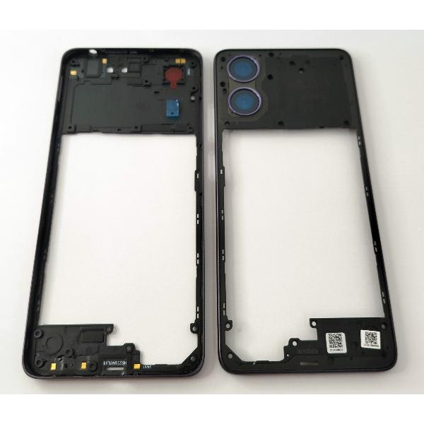 Carcasa o marco central negro para Motorola Moto G04