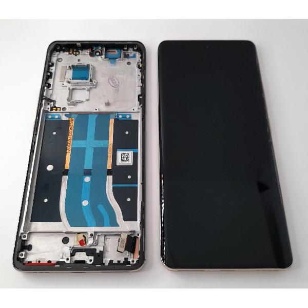 Pantalla lcd para Realme 12 Pro 5G RMX3842 RMX3843 mas tactil negro mas marco plata Service Pack