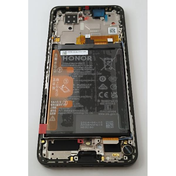 Pantalla lcd para Huawei Honor 200 mas tactil negro con marco negro 0235AKHV Service Pack