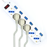 Regleta Ewent con 6 tomas shucko con interruptor individual y 5 metros de cable