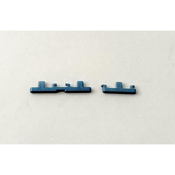 Set de 2 botones laterales azules para Motorola Edge 40 5G XT2303-2 calidad premium