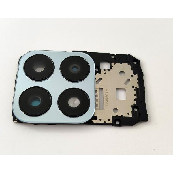 Placa de sujeccion de placa base para Huawei Honor X8A con cristal de camara plata calidad premium