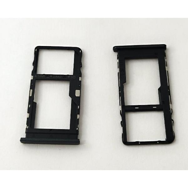 Soporte o bandeja sim negra Dual sim para TCL 40R 5G T771 calidad premium