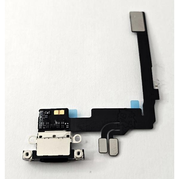 Flex puerto de carga negro para iPhone 16 Pro A3293 A3083 A3292 A3294 calidad premium