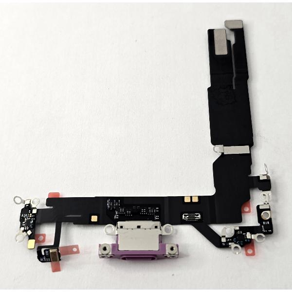 Flex puerto de carga rosa para iPhone 16 A3287 A3081 A3286 A3288 calidad premium