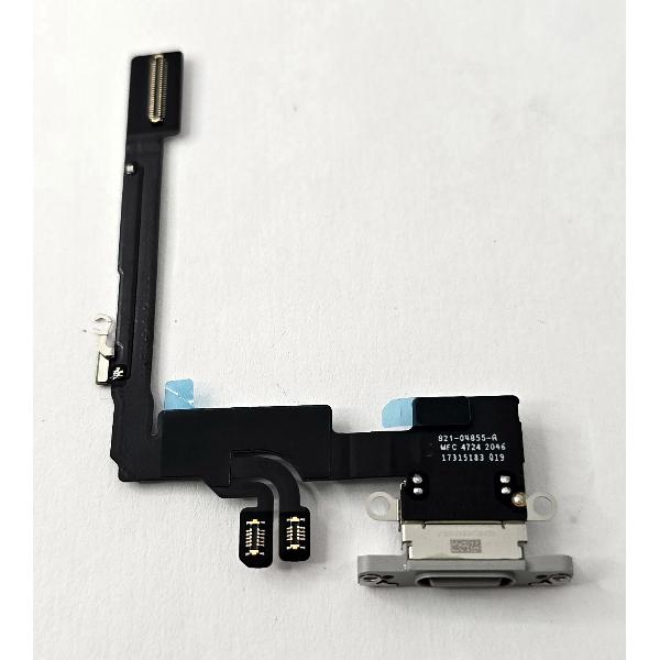 Flex puerto de carga blanco para iPhone 16 Pro A3293 A3083 A3292 A3294 calidad premium