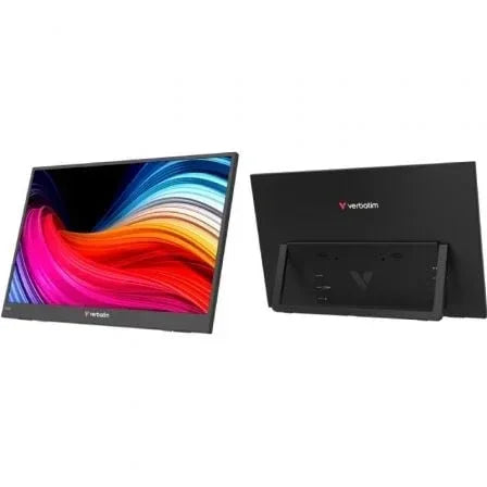 Monitor Portátil Verbatim Non-Touch Light 15.6"/ Full HD/ Multimedia/ Negro - PixelPlaza