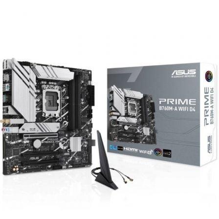 Placa Base Asus PRIME B760M-A WIFI D4 Socket 1700/ DDR4/ PCIe 4.0/ Micro ATX - PixelPlaza