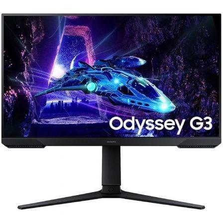 Monitor Gaming Samsung Odyssey G3 S24DG300EU/ 24"/ Full HD/ 1ms/ 180Hz/ VA/ Regulable en altura/ Negro - PixelPlaza