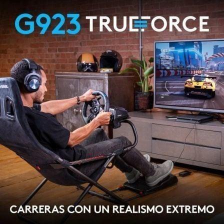 Volante con Pedales Logitech G923 TrueForce para PlayStation PS5/ PC - PixelPlaza
