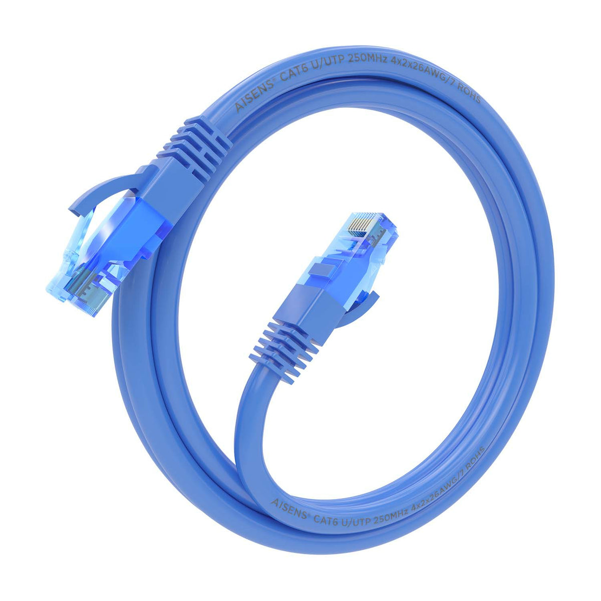 Cable de Red RJ45 AWG26 CCA UTP Aisens A135-0800 Cat.6/ 1.5m/ Azul