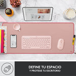 Alfombrilla Logitech desk mat - studio series rosa oscuro