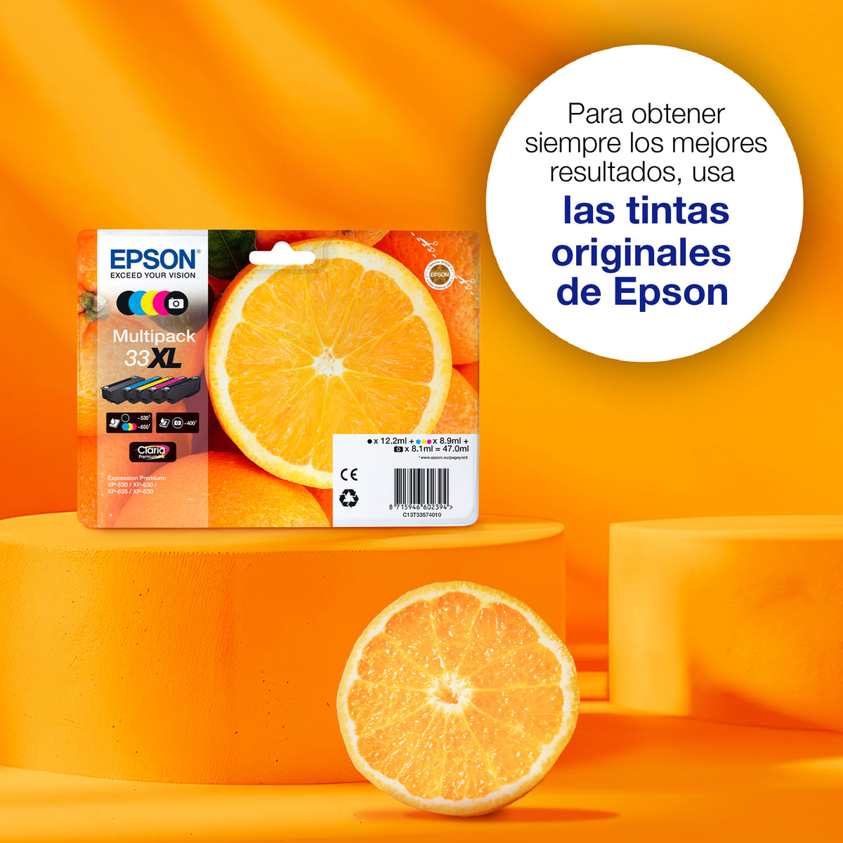 Multipack cartucho tinta Epson expression home 5 colores 33xl