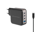 Cargador de pared Conceptronic althea18b 100w 3x USB tipo c 1x USB tipo a