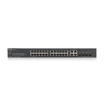 Switch 28 puertos Zyxel smart managed serie gs 24 puertos gigabit ethernet + 4 puertos sfp