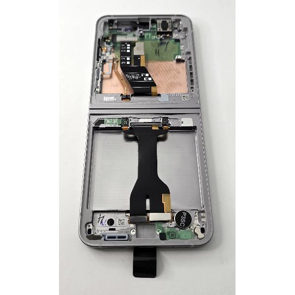 Pantalla Para Samsung Galaxy Z Flip6 Sm F741B Mas Tactil Negro Con Marco Plata Gh82 35014A Service Pack