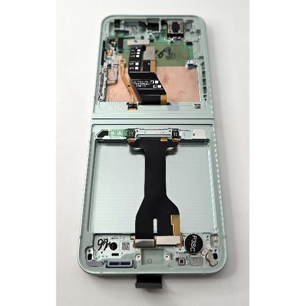 Pantalla Para Samsung Galaxy Z Flip6 Sm F741B Mas Tactil Negro Con Marco Verde Claro Gh82 35014D Service Pack