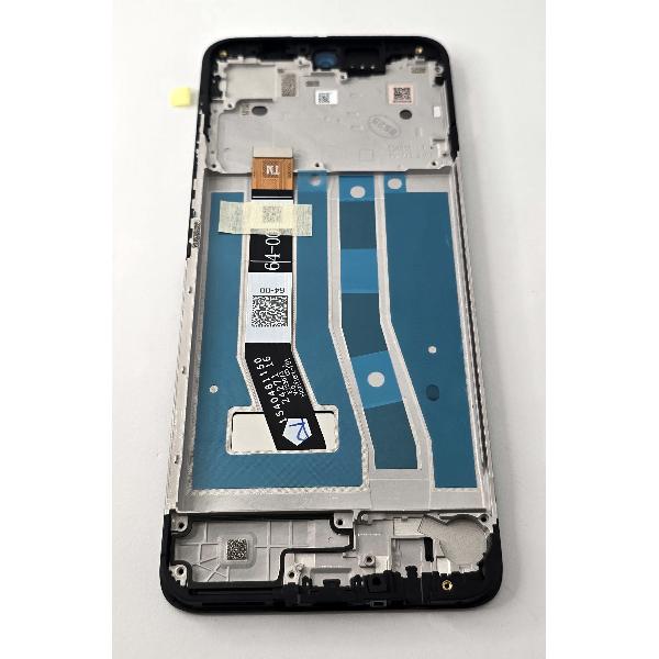 Pantalla lcd para Motorola Moto G55 XT2435 mas tactil negro con marco negro 5D68C28432 Service Pack