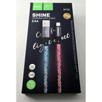 Cable USB A para Lightning 2,4A U112 1M gris HOCO de carga de datos con luz