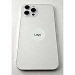 Tapa trasera o tapa bateria plata para iPhone 12 Pro Max con marco central remanufacurada Grado A