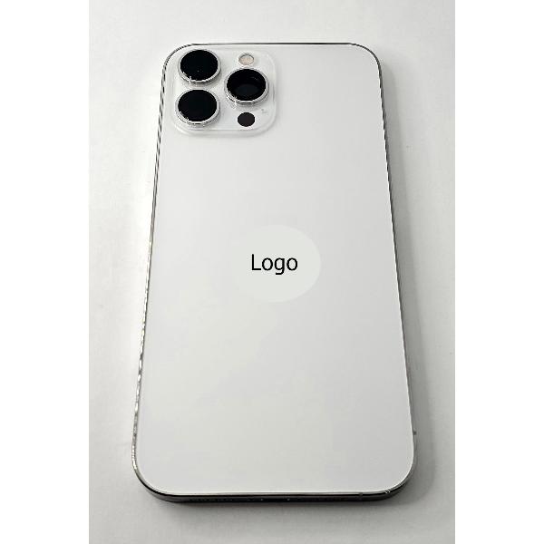 Tapa trasera o tapa bateria plata para iPhone 13 Pro Max con marco central remanufacurada Grado A