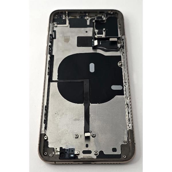 Tapa trasera o tapa bateria dorada para iPhone 11 Pro Max con marco central remanufacurada Grado A