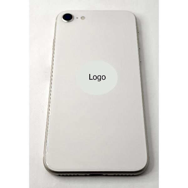 Tapa trasera o tapa bateria blanca para iPhone SE 2022 con marco central remanufacurada Grado A