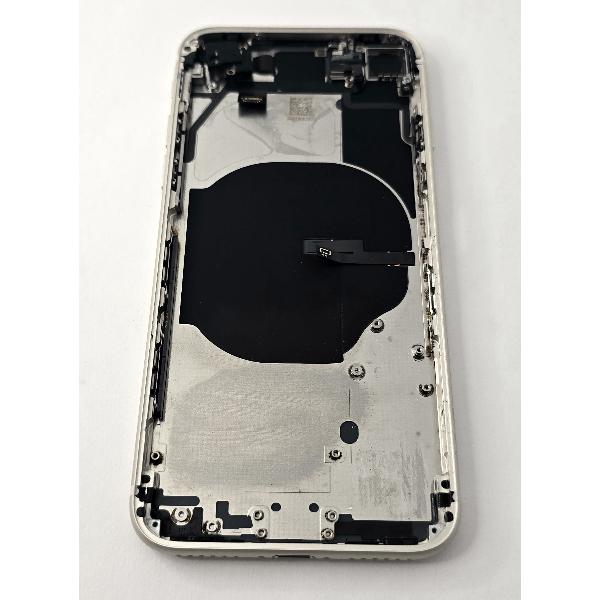 Tapa trasera o tapa bateria blanca para iPhone SE 2022 con marco central remanufacurada Grado A
