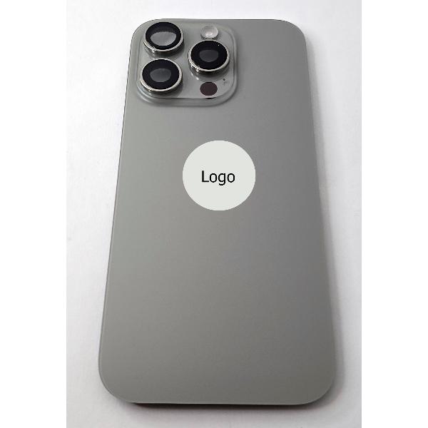 Tapa trasera o tapa bateria gris titanio para iPhone 16 Pro remanufacurada Grado A