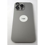 Tapa trasera o tapa bateria gris titanio para iPhone 16 Pro Max remanufacurada Grado A