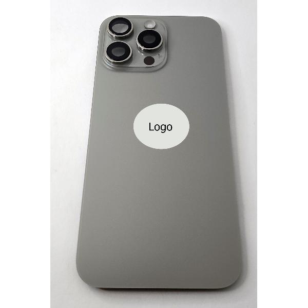 Tapa trasera o tapa bateria gris titanio para iPhone 16 Pro Max remanufacurada Grado A