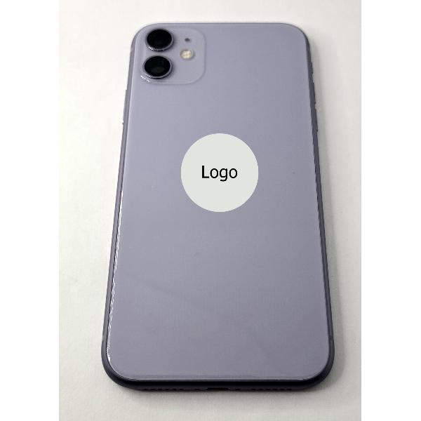 Tapa trasera o tapa bateria morada para Iphone 11 con marco central Remanufacturada Grado A