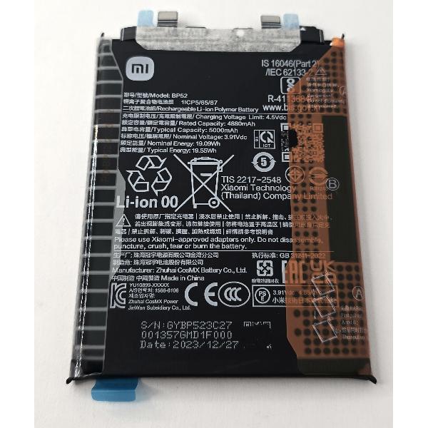 Bateria BP52 5000mAh para Xiaomi Poco F6 1330102000136D Service Pack