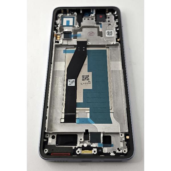 Pantalla lcd para Xiaomi 14T mas tactil negro con marco azul compatible TFT