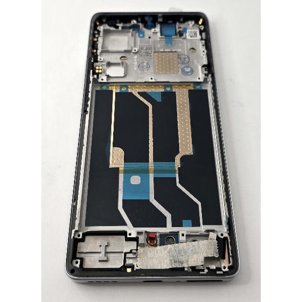 Pantalla lcd para Realme GT6 mas tactil negro con marco plata calidad premium