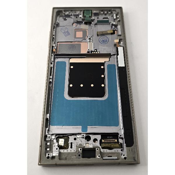 Pantalla lcd para Samsung Galaxy S24 Ultra S928 mas tactil negro con marco amarillo Version Europea compatible Oled