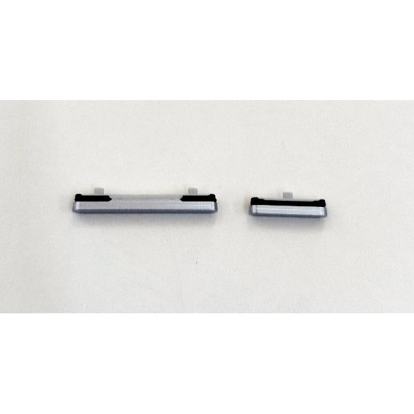 Set de 2 botones laterales platas para Samsung Galaxy S25 5G S931 S25 Plus 5G S936 calidad premium