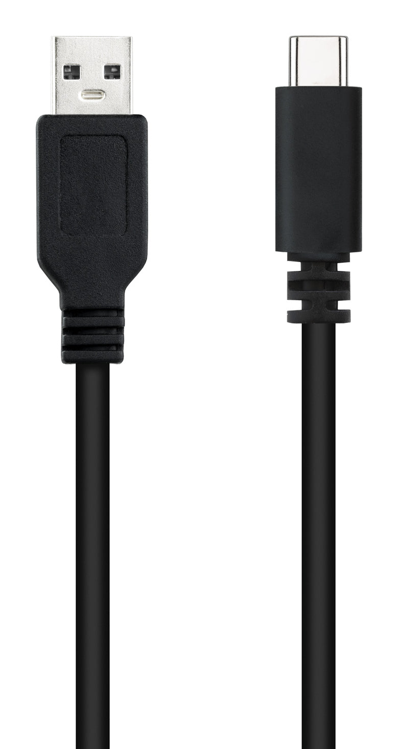 Cable USB 2.0 Nanocable 10.01.2103/ USB Macho - USB Tipo-C Macho/ 480Mbps/ 3m/ Negro