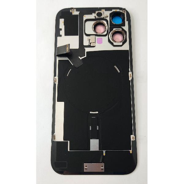 Tapa trasera o tapa bateria negra para iPhone 16 Pro Max con antena NFC