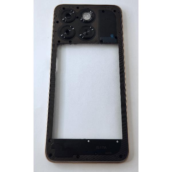 Carcasa o marco central naranja para ZTE Blade A55