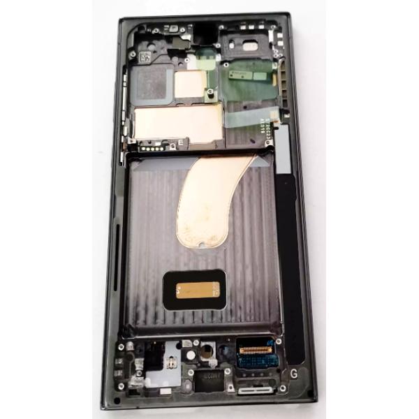 Pantalla lcd para Samsung Galaxy S23 Ultra SM-S918 mas tactil negro marco verde ensamblado GH82-30466C Service Pack
