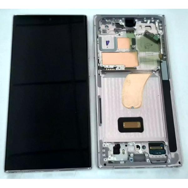 Pantalla lcd para Samsung Galaxy S23 Ultra SM-S918 tactil negro marco lavanda ensamblado GH82-30466D Service Pack