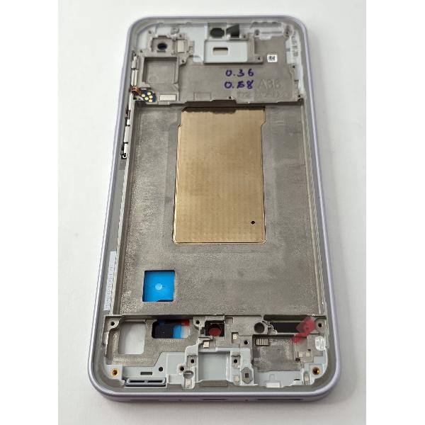 Carcasa o marco central rosa para Samsung Galaxy A36 A366