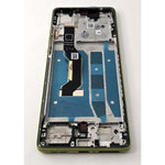 Pantalla lcd para Motorola Moto G85 5G XT2427-3 mas tactil negro con marco y botones verdes calidad premium