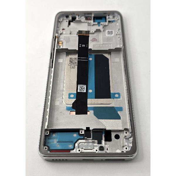 Pantalla lcd para Xiaomi Redmi Note 14 Pro Plus 5G mas tactil negro con marco blanco calidad premium