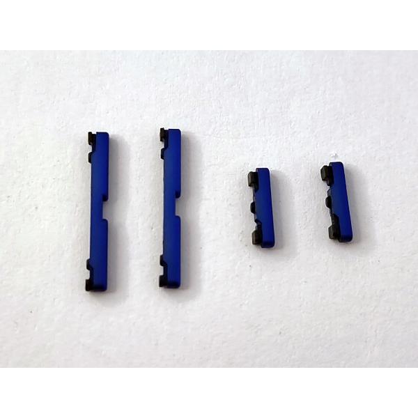 Set de 2 botones laterales azules para Motorola Moto Edge 50 Neo calidad premium