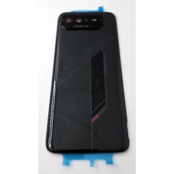 Tapa trasera o tapa bateria negra para Asus ROG Phone 6 5G con cubierta de camara